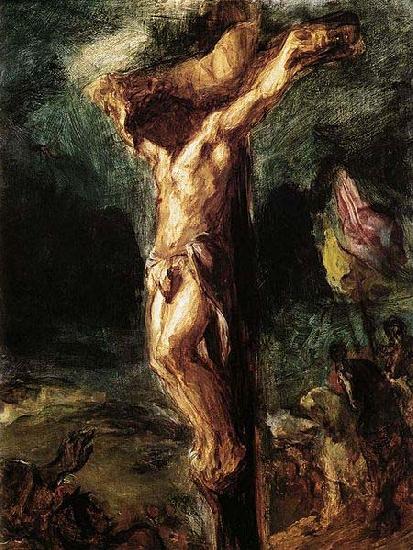 Eugene Delacroix Christ on the Cross Sweden oil painting art